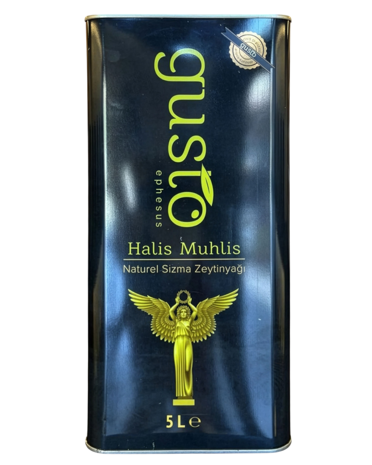 Gusto Ephesus %100 Doğal Erken Hasat Soğuk Sıkım Zeytinyağı – 5 Litre | Ege Naturel Sızma
