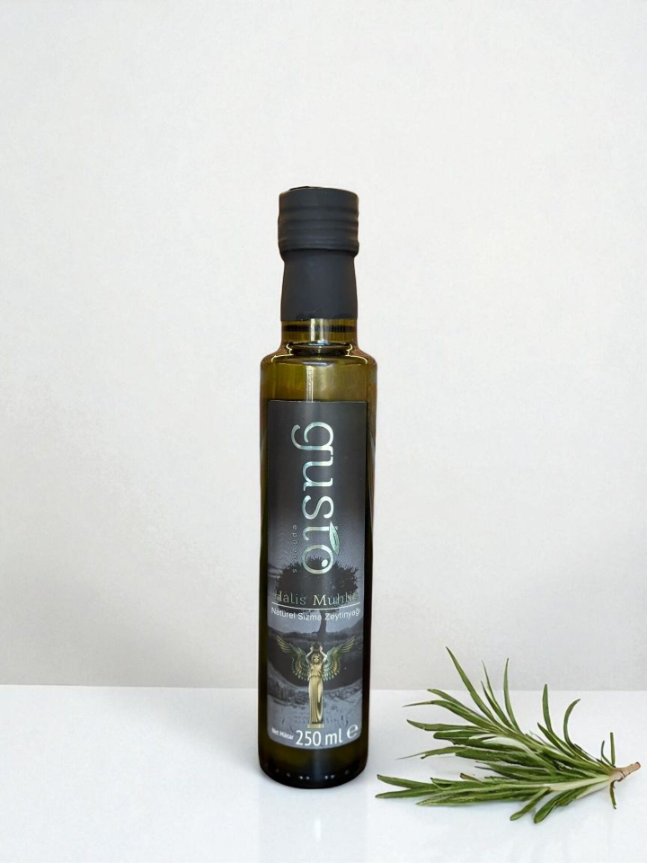 Gusto Ephesus %100 Doğal Soğuk Sıkım Zeytinyağı – 250 ml Cam Şişe | Ege Naturel Sızma