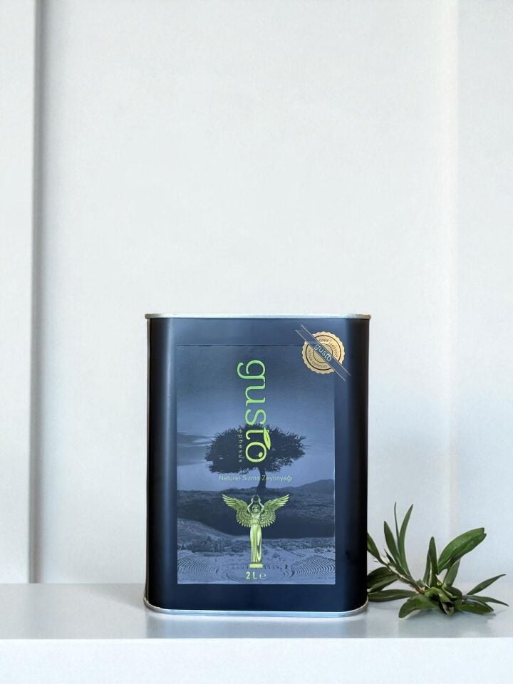 Gusto Ephesus %100 Doğal Erken Hasat Soğuk Sıkım Zeytinyağı – 2 Litre | Ege Naturel Sızma